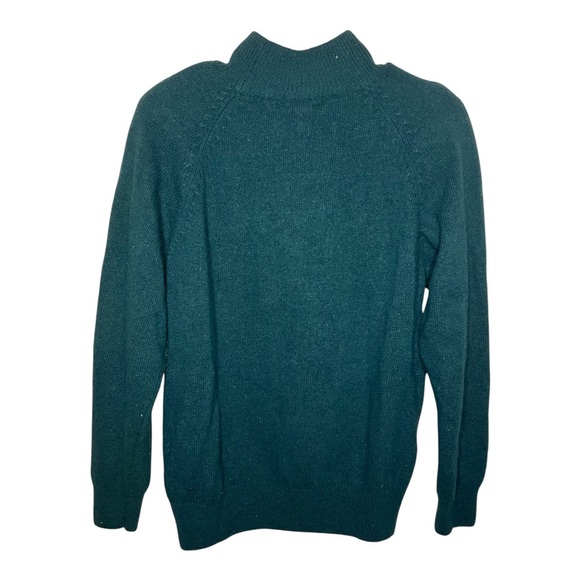 Vintage Lambswool & Angora Green Knit Turtleneck Sweater XL - Picture 3 of 3